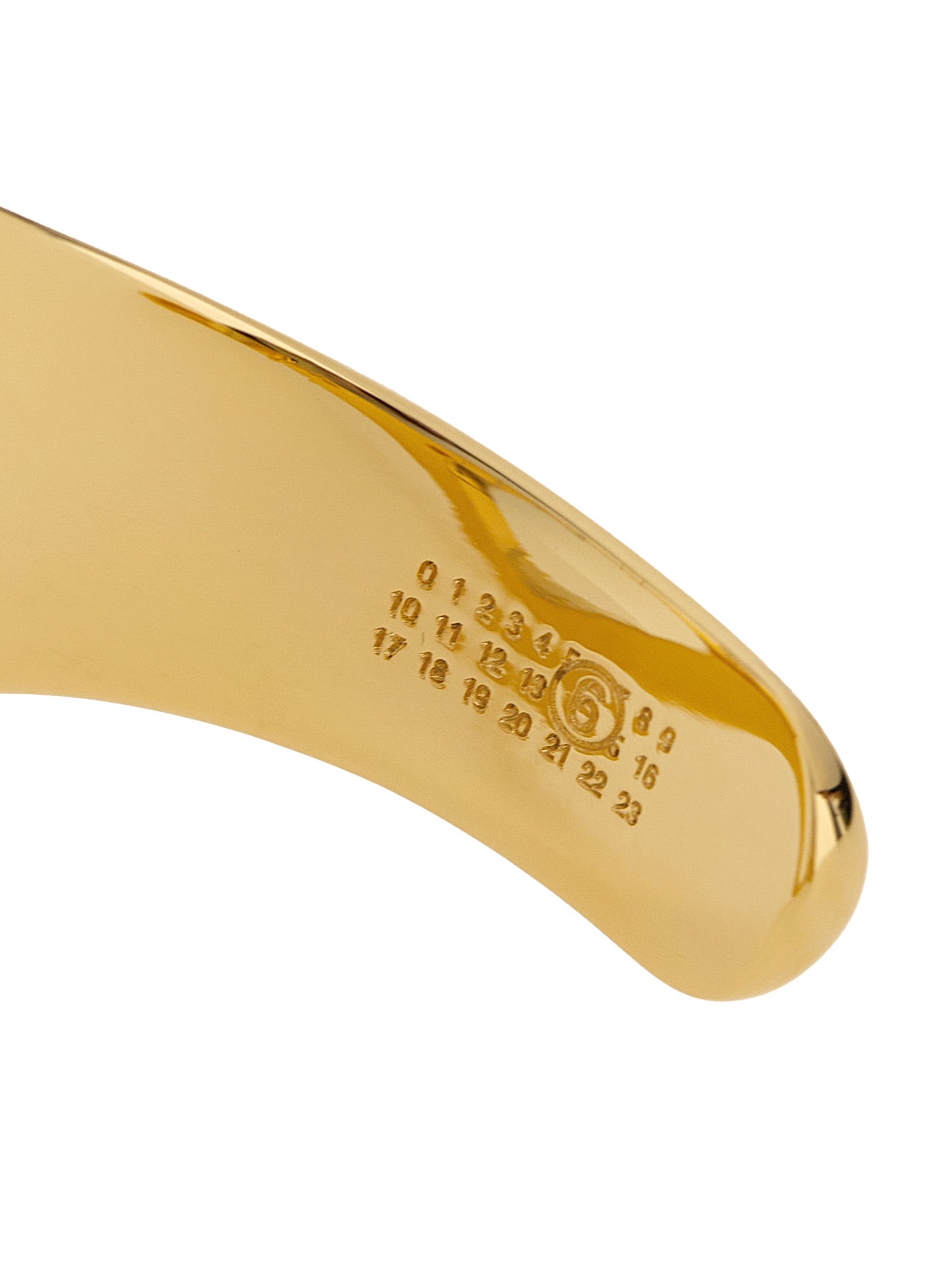 MM6 Maison Margiela Gold Brass Bracelet