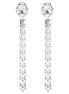 Alessandra Rich Silver Glass Earrings