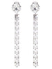 Alessandra Rich Silver Glass Earrings