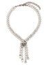 Alessandra Rich Silver Glass Necklace