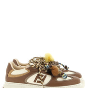 Fendi Multicolor Calfskin Platform Sneakers