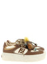 Fendi Multicolor Calfskin Platform Sneakers