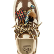 Fendi Multicolor Calfskin Platform Sneakers