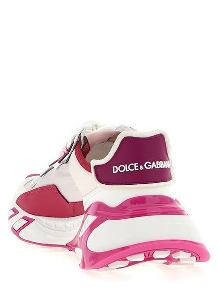 Dolce & Gabbana Fuchsia Viscose Athletic Sneakers