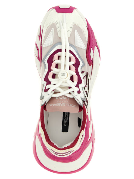 Dolce & Gabbana Fuchsia Viscose Athletic Sneakers
