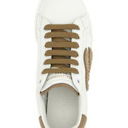 Dolce & Gabbana Beige Calfskin Sneakers
