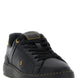 Balmain Black Lamb Leather Low Top Sneakers