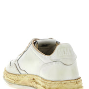 Autry White Goatskin Chunky Sneakers