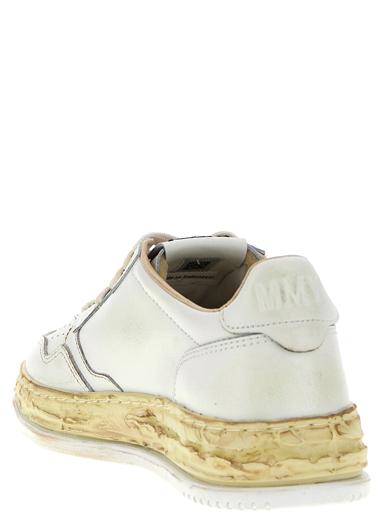 Autry White Goatskin Chunky Sneakers