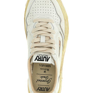 Autry White Goatskin Chunky Sneakers