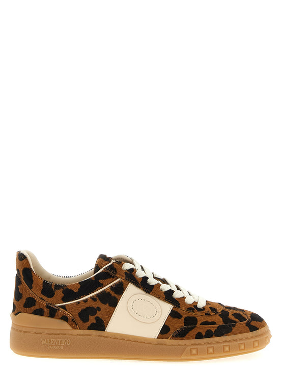Valentino Garavani Brown Calfskin Low Top Sneakers