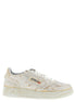 Autry Beige Cowhide Chunky Sneakers