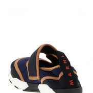 Marni Blue Polyamide Low Top Sneakers