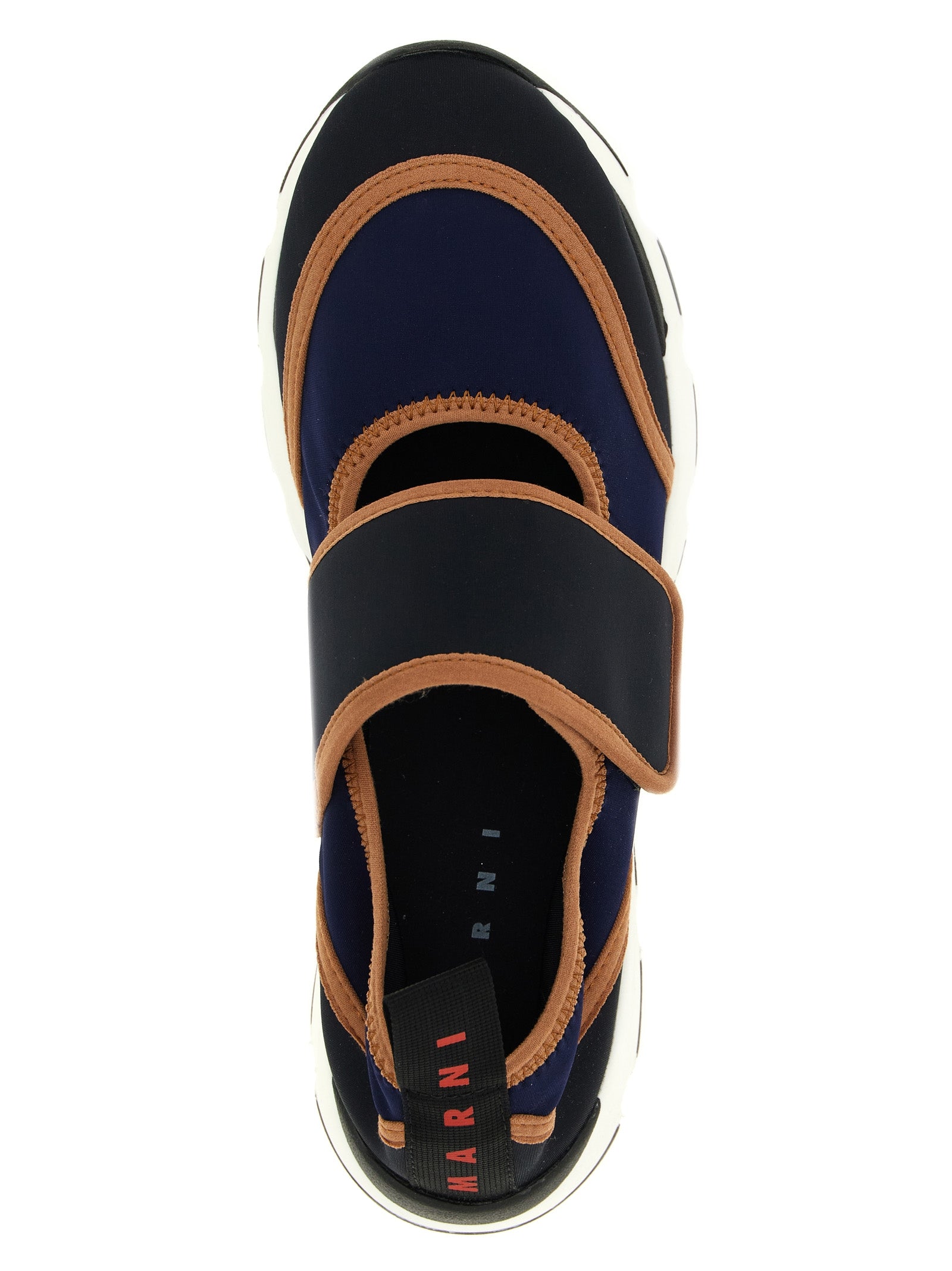 Marni Blue Polyamide Low Top Sneakers
