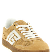 Balmain Beige Calfskin Low Top Sneakers