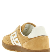 Balmain Beige Calfskin Low Top Sneakers