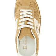 Balmain Beige Calfskin Low Top Sneakers