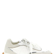 PINKO White Calfskin Athletic Sneakers