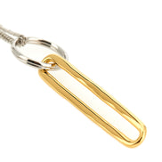 Jil Sander 601 Gold-Tone Brass and Pearl Chain Necklace