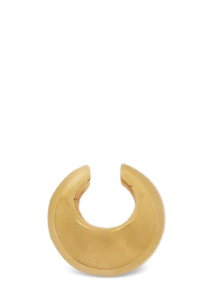 Jil Sander Gold Brass Earrings