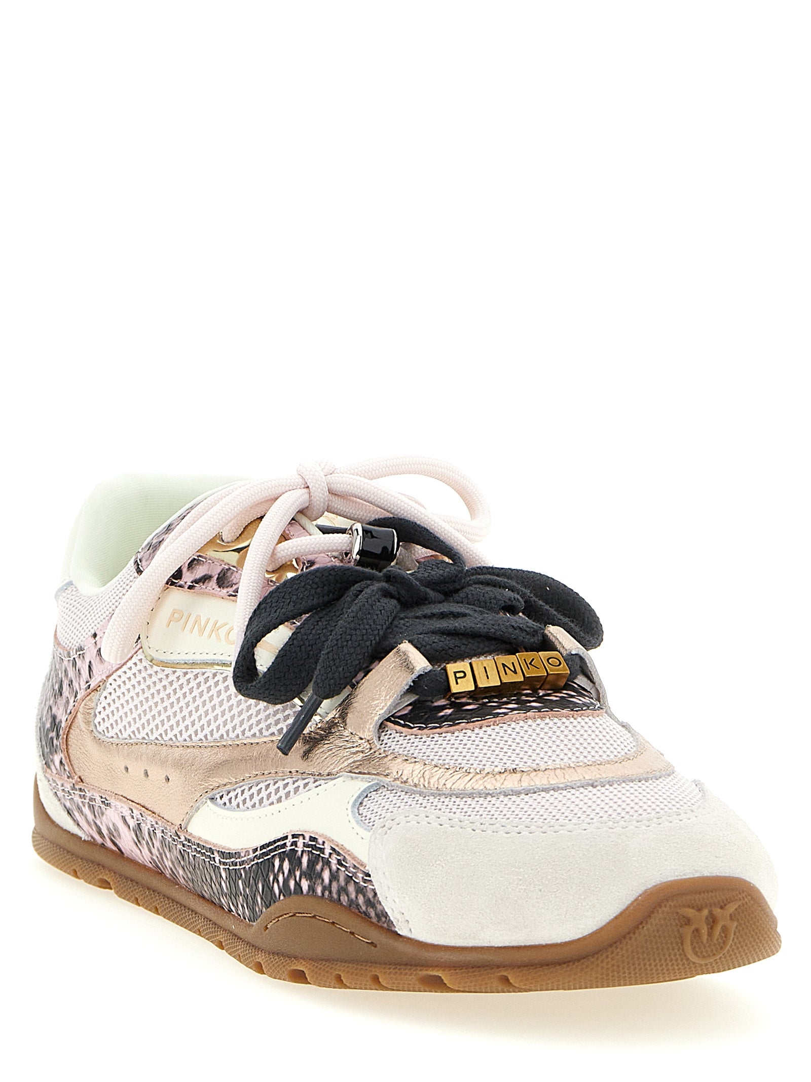 PINKO Multicolor Leather Low Top Sneakers