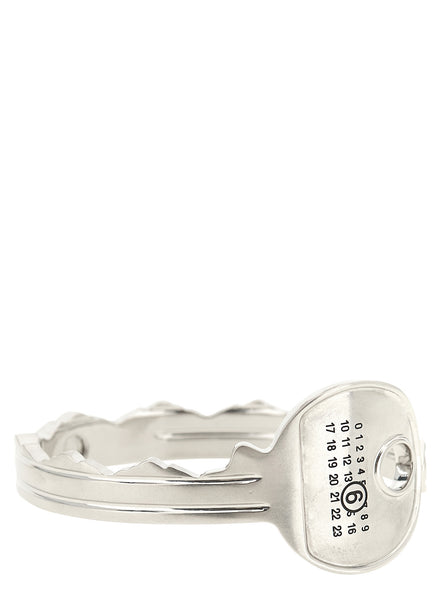 MM6 Maison Margiela Silver Brass Bracelet