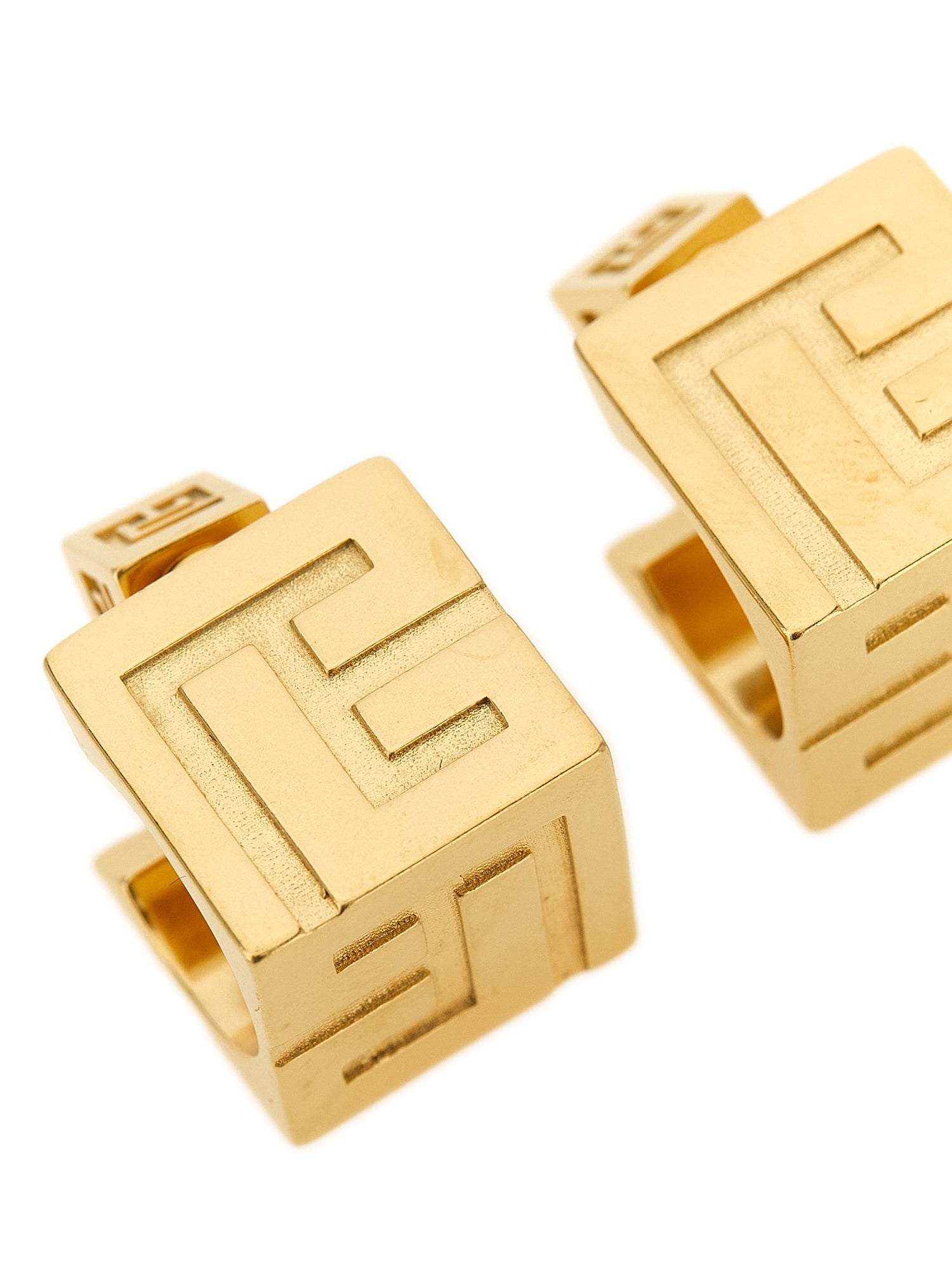 Balmain Gold Brass Earrings