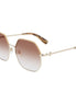 Longchamp Gold Metal Sunglasses