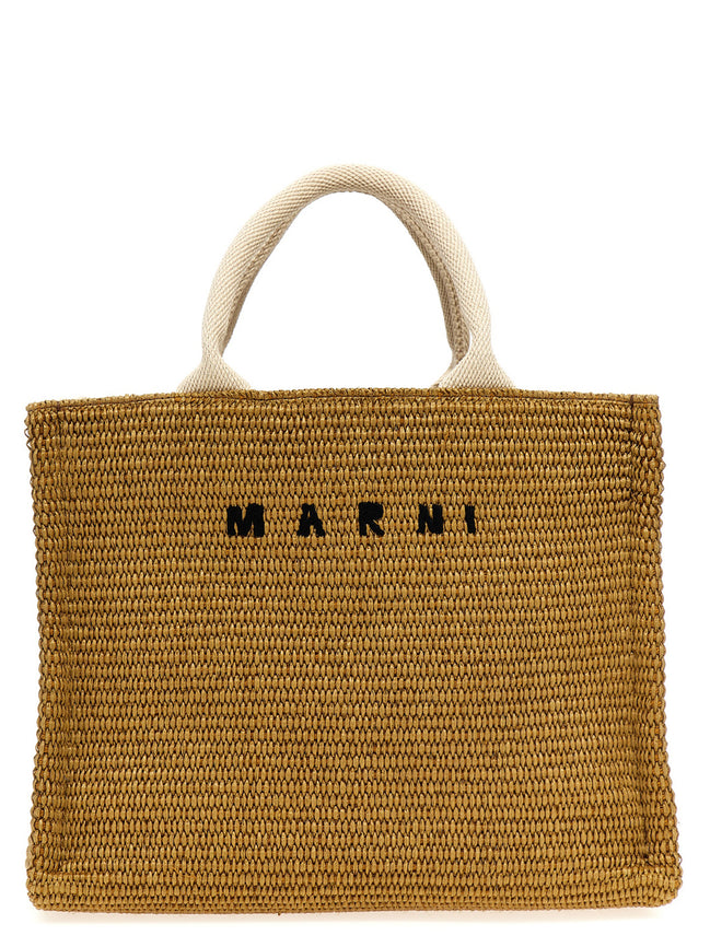 Marni Beige Cotton Tote Bag