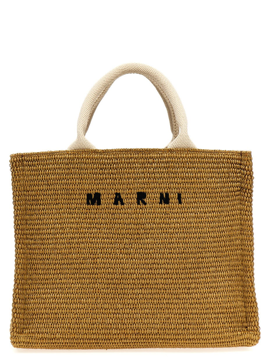 Marni Beige Cotton Tote Bag