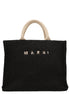 Marni Black Cotton Tote Bag