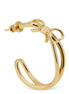 Ferragamo Gold Brass Earrings