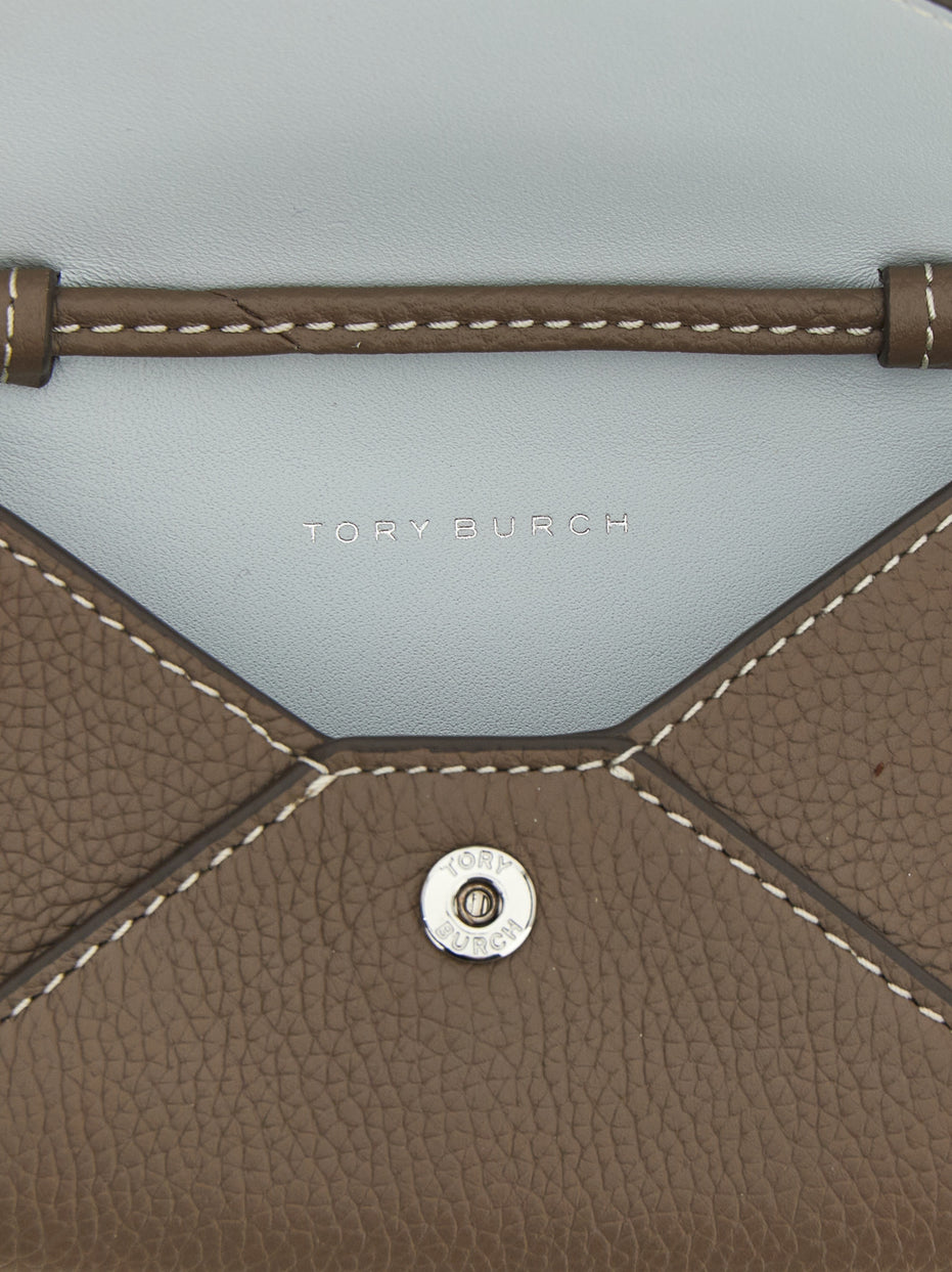 Tory Burch Brown Cowhide Cardholder