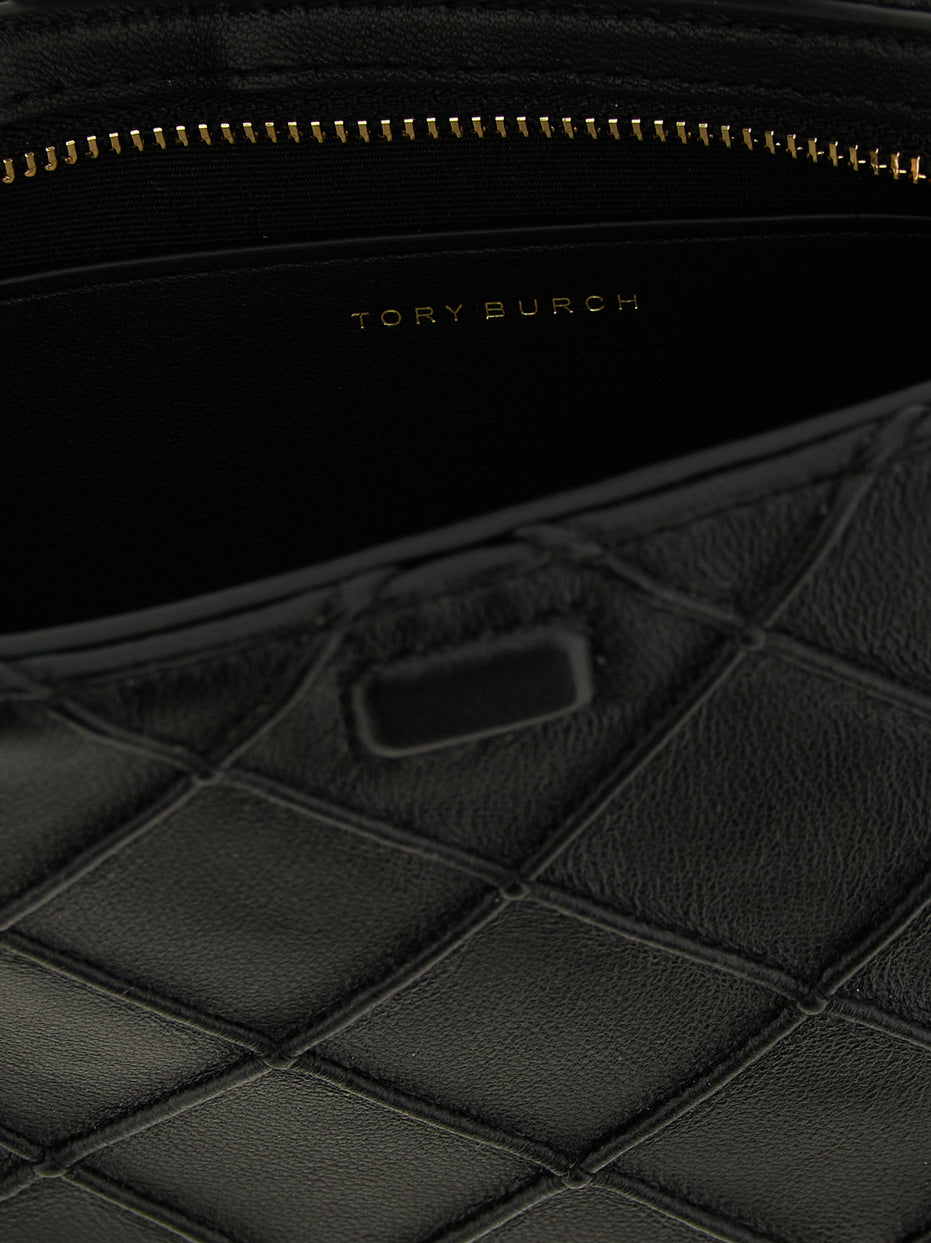 Tory Burch Black Lamb Leather Cardholder