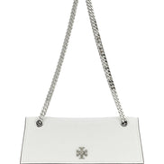 Tory Burch White Lamb Leather Shoulder Bag