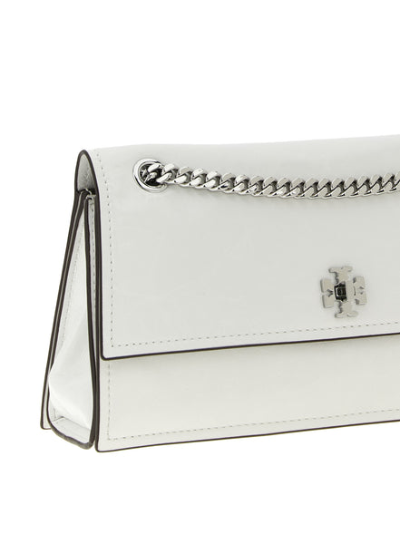 Tory Burch White Lamb Leather Shoulder Bag