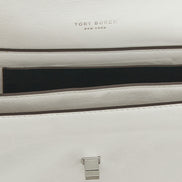Tory Burch White Lamb Leather Shoulder Bag