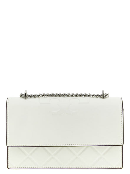 Tory Burch White Goatskin Crossbody Bag
