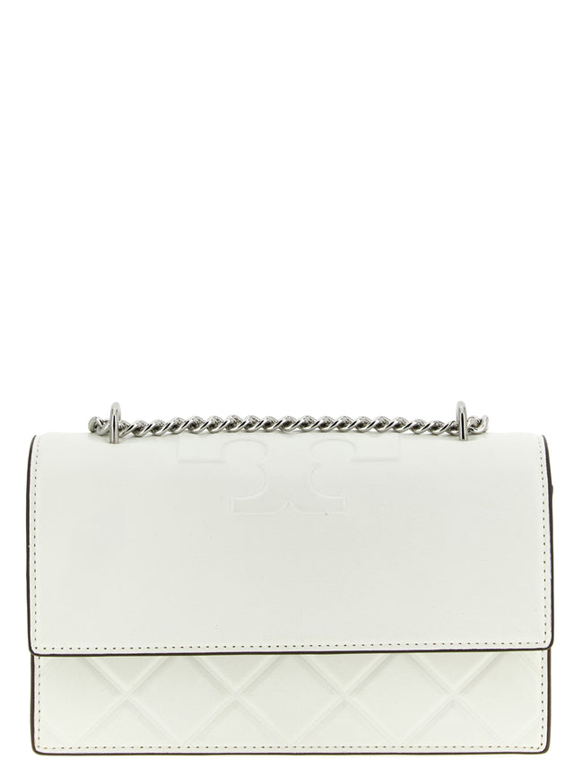 Tory Burch White Goatskin Crossbody Bag