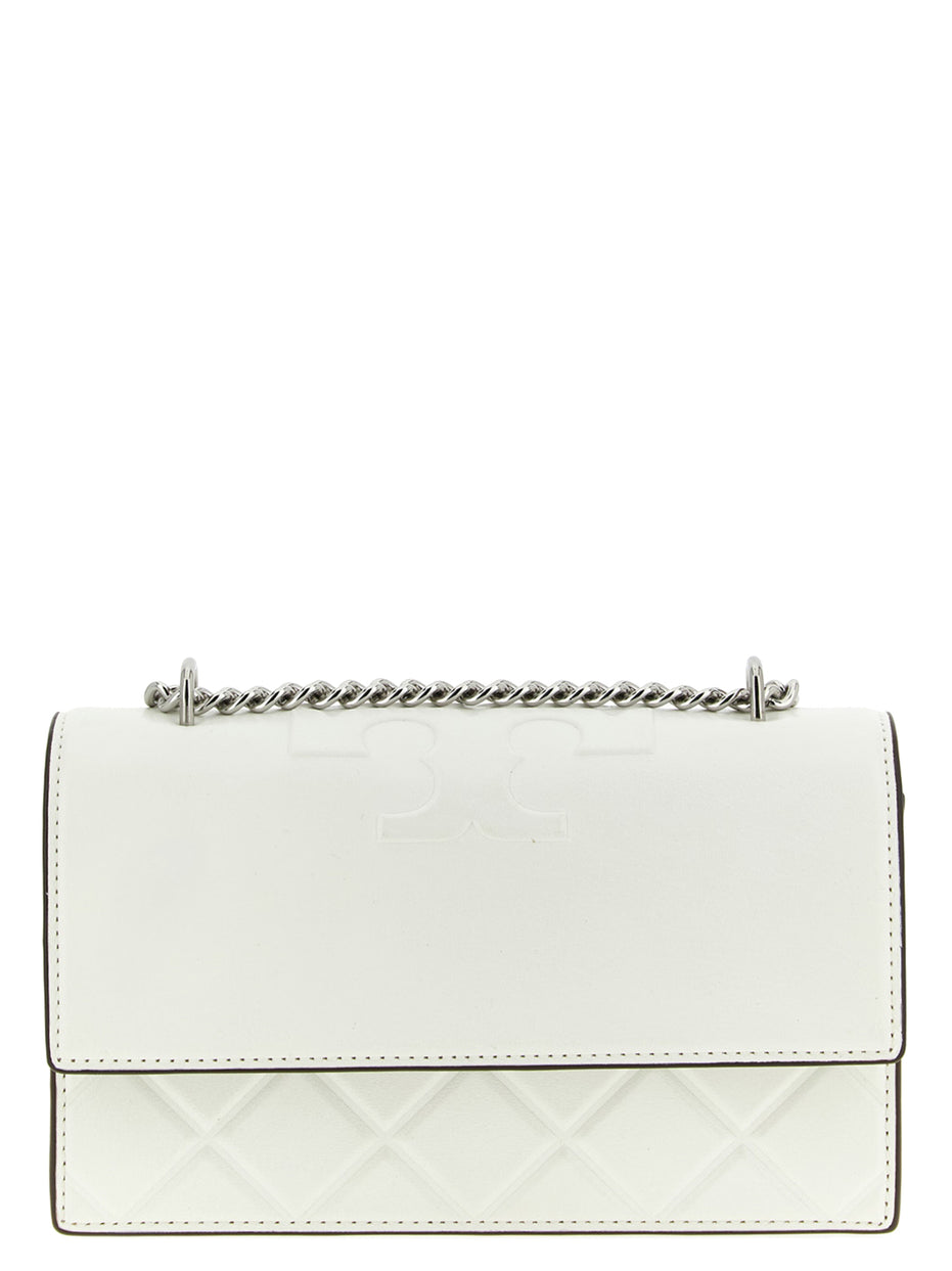 Tory Burch White Goatskin Crossbody Bag