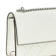 Tory Burch White Goatskin Crossbody Bag