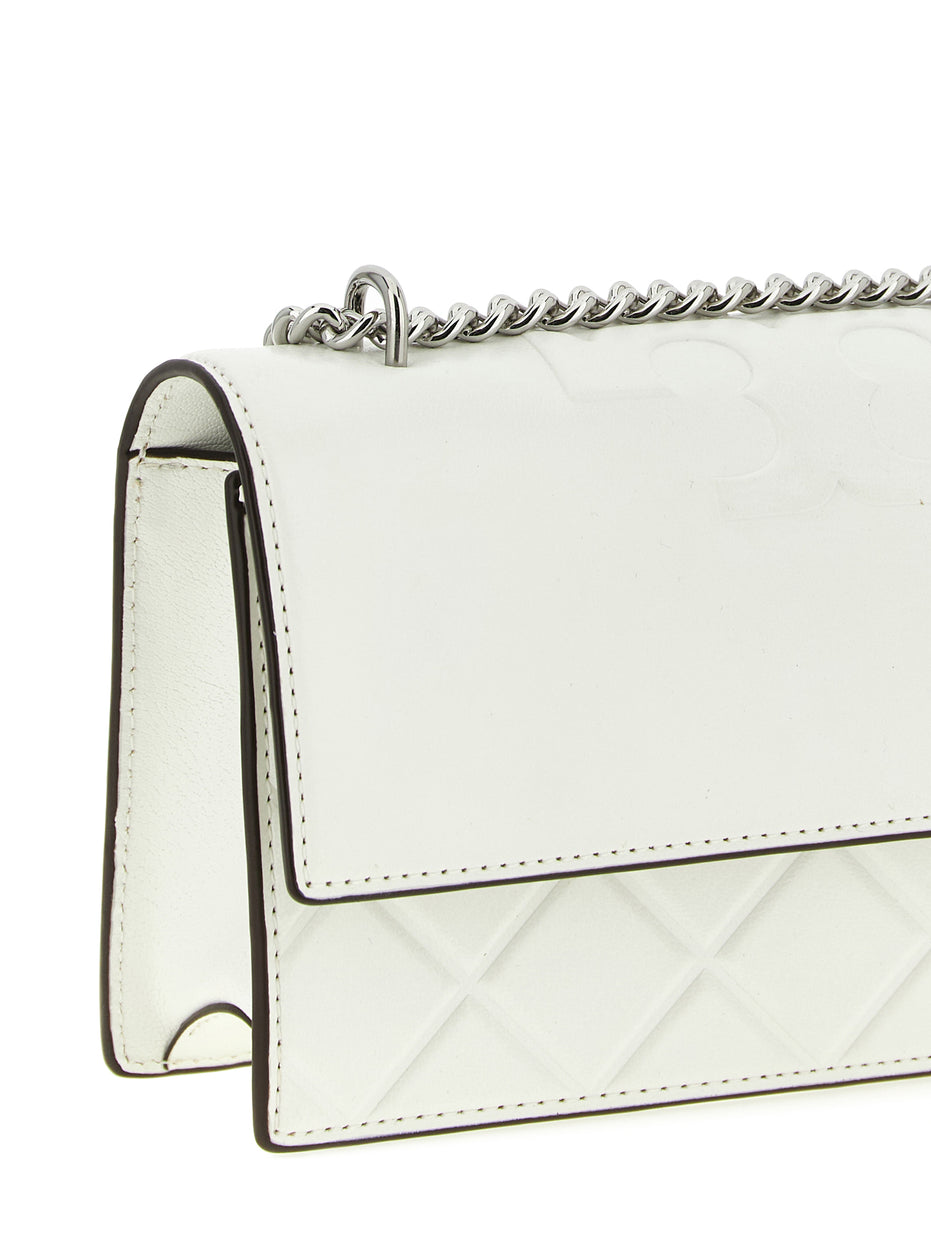 Tory Burch White Goatskin Crossbody Bag