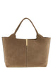 Tod's Beige Calfskin Tote Bag