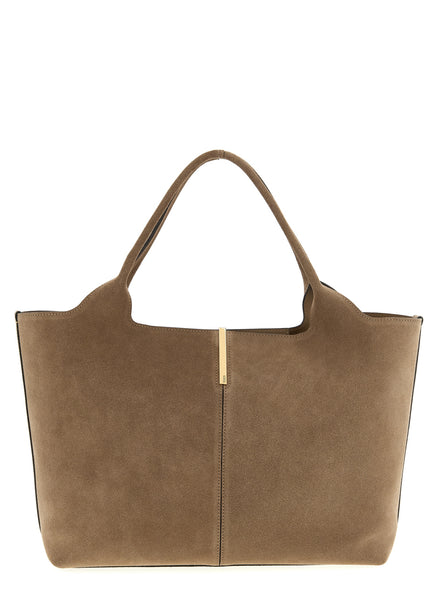 Tod's Beige Calfskin Tote Bag