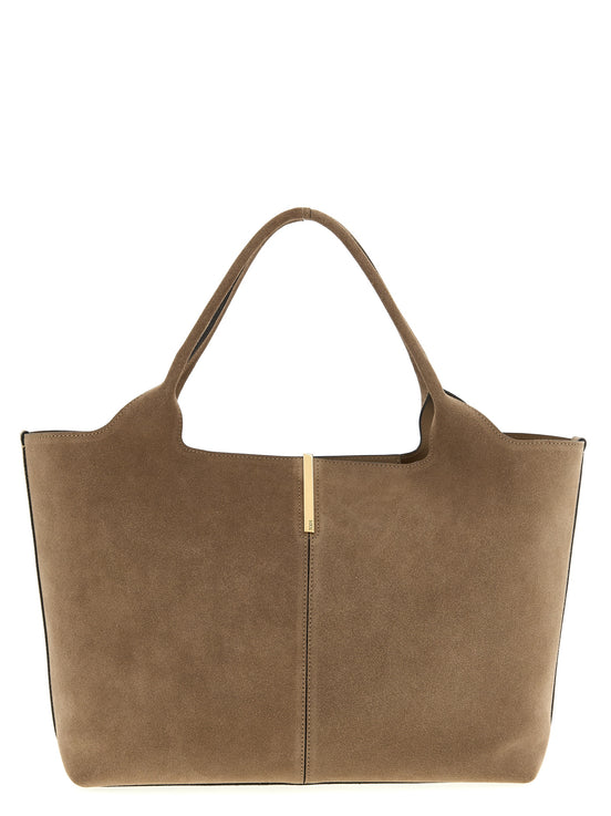 Tod's Beige Calfskin Tote Bag