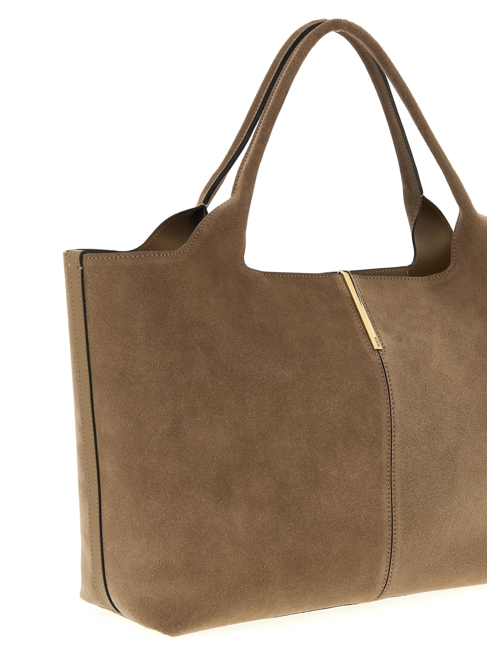 Tod's Beige Calfskin Tote Bag