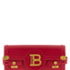 Balmain Fuchsia Calfskin Clutch Bag