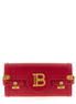 Balmain Fuchsia Calfskin Clutch Bag