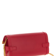Balmain Fuchsia Calfskin Clutch Bag