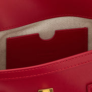 Balmain Fuchsia Calfskin Clutch Bag